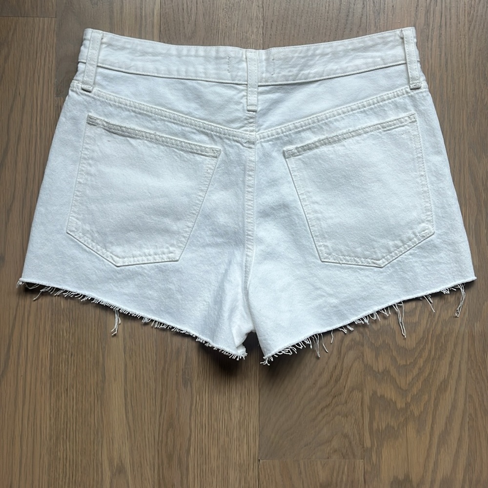 Madewell White Denim Jean Shorts - Picture 3 of 4